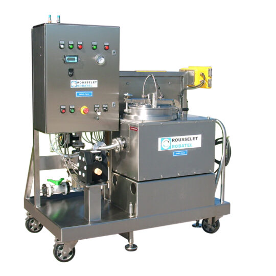 Laboratory basket centrifuge for deodorization