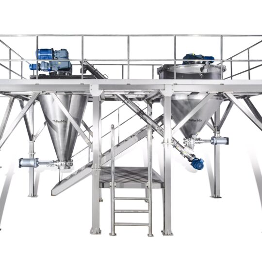 Vertical ribbon mixer