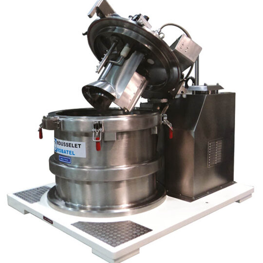 DRC vertical axis basket centrifuge