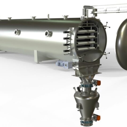 Vacuum belt dryer