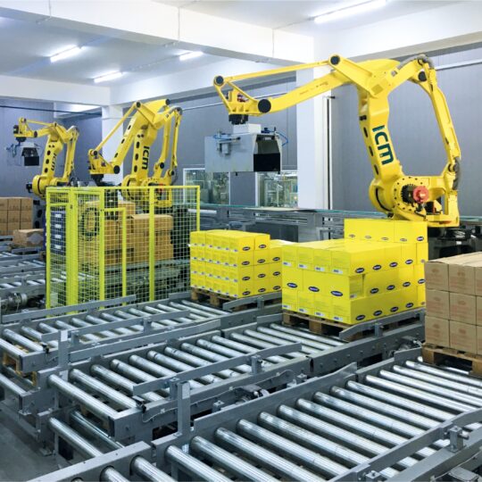robotic loading and unloading transfer system