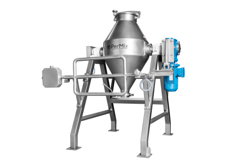 Double cone drum mixer