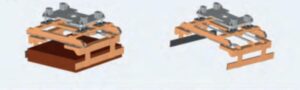 Layer grippers for the brick industry