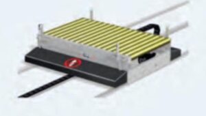 Roller pallet conveyor