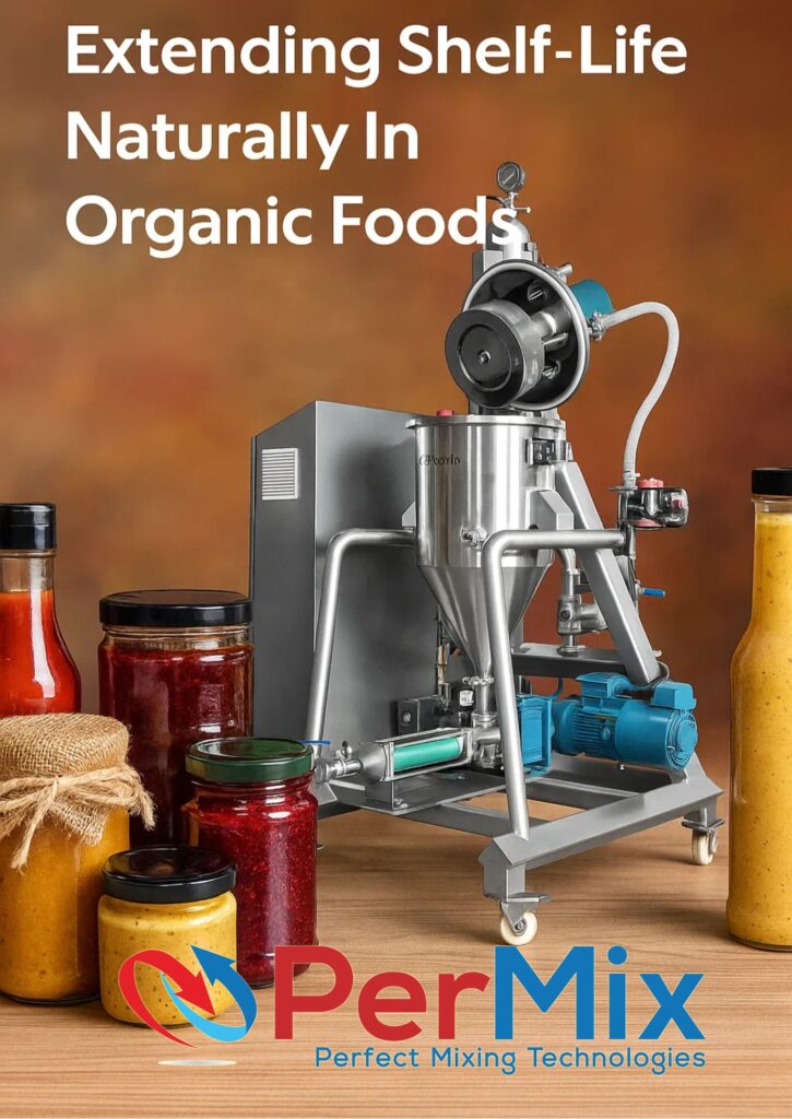 Naturally extending the shelf life of organic sauces