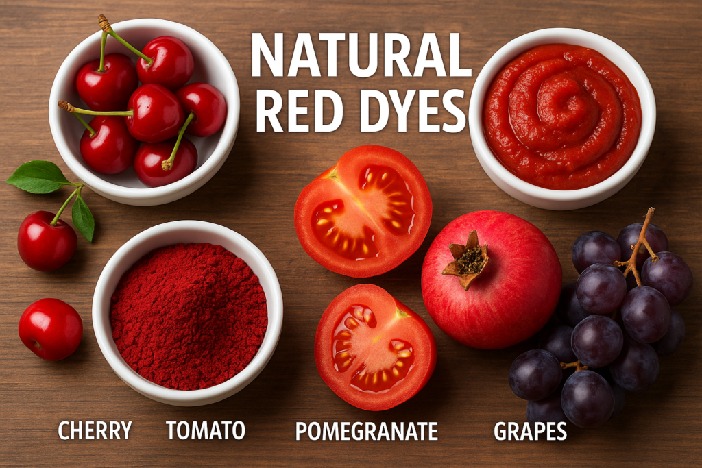 Natural red dye, method of its production 