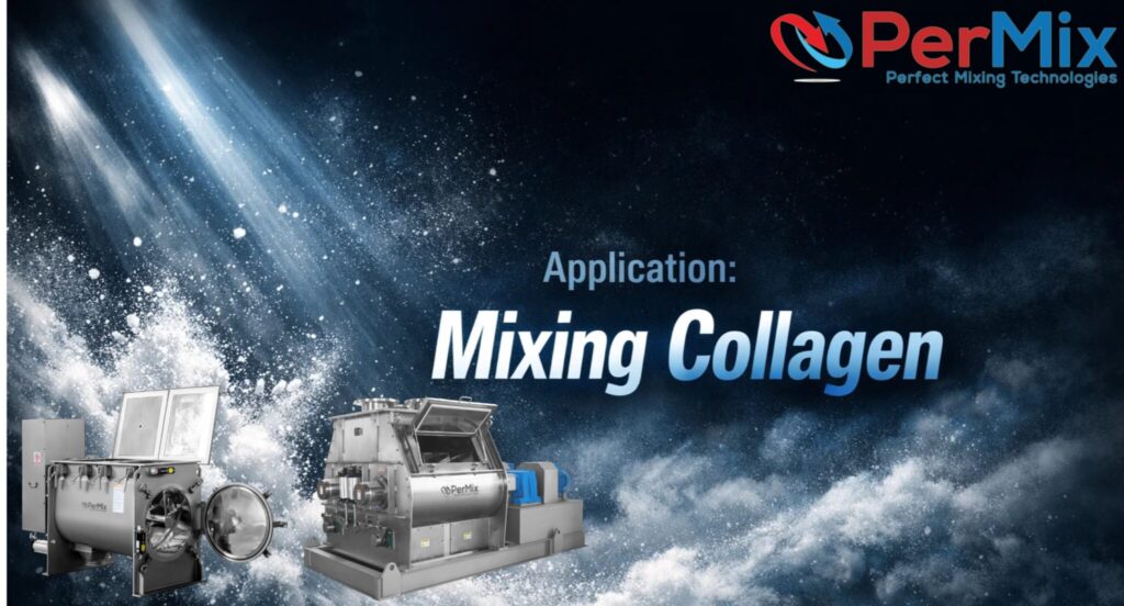 mieszanie proszków kolagenowych